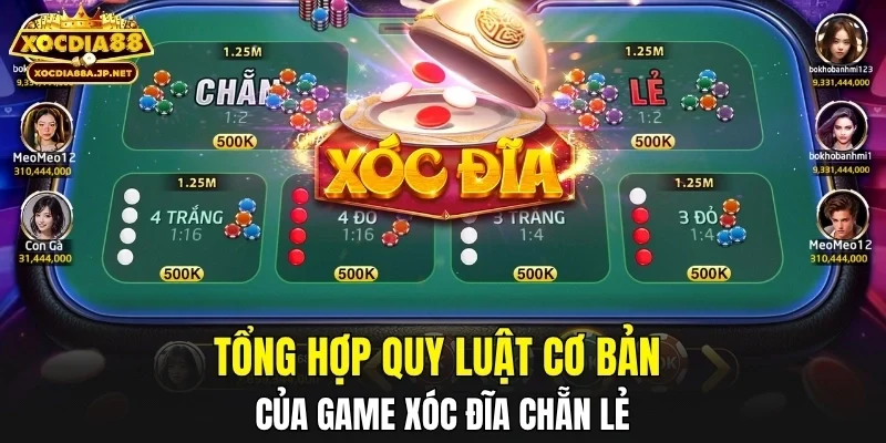 Tổng hợp quy luật cơ bản của game xóc đĩa chẵn lẻ